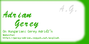 adrian gerey business card